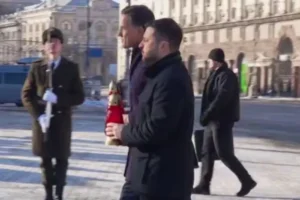 Зеленський та Рютте вшанували пам’ять загиблих захисників (відео)