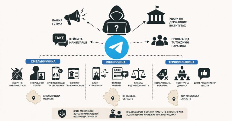 Від новин до маніпуляцій: як анонімні Telegram-канали розгойдують суспільство на Поділлі